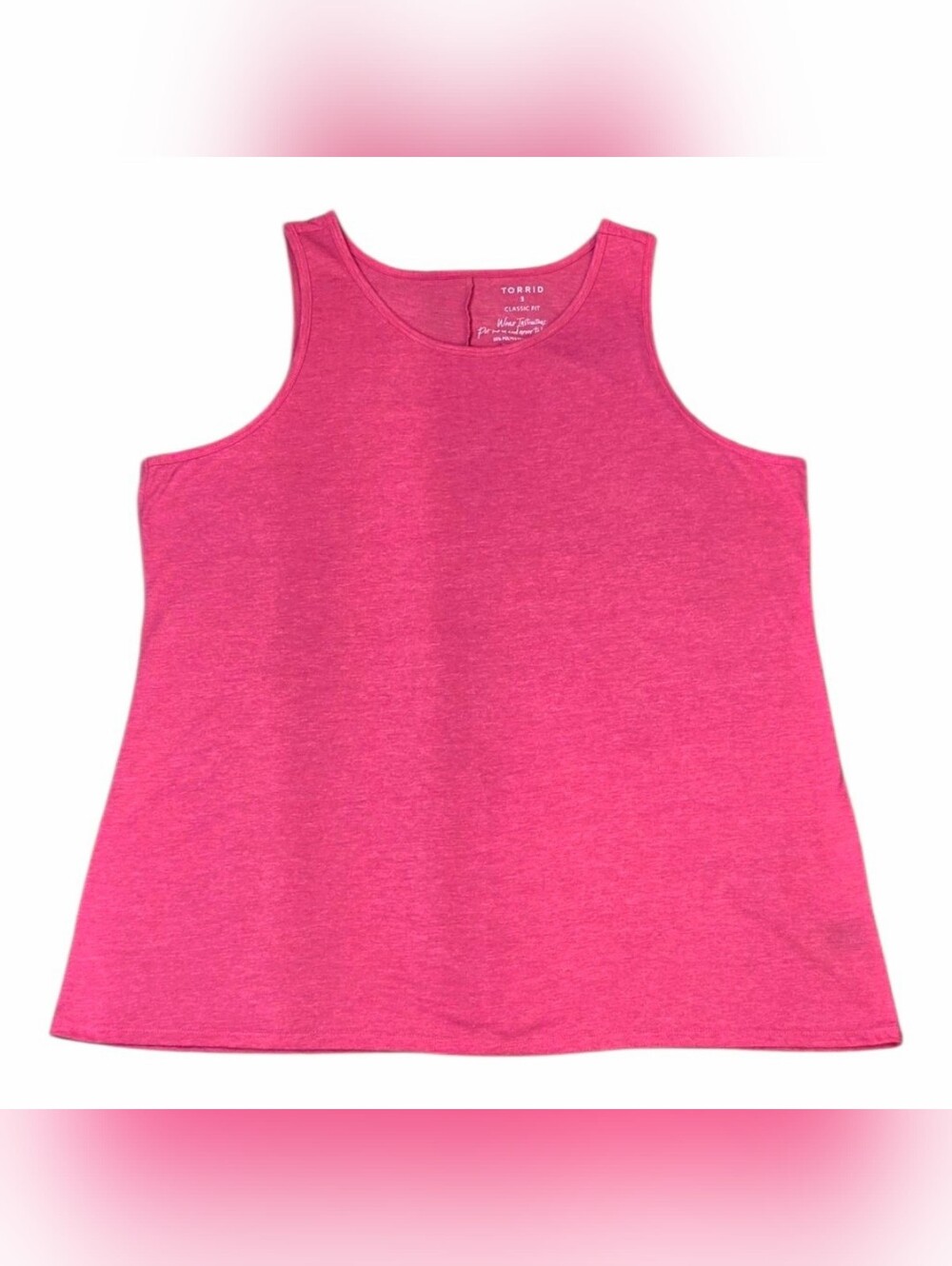 Torrid Pink Heathered Classic Fit Tank Top – Size 3
